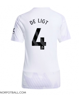 Billige Fotballdrakt Manchester United Matthijs de Ligt #4 Replika Bortedrakt Dame 2025-26 Kortermet Billige Fotballdrakt Manchester United Matthijs de Ligt #4 Replika Bortedrakt Dame 2025-26 Kortermet